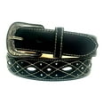 thumbnail image 3 of WESTERN LEATHER BELT. COWBOY RODEO CASUAL SUEDE LEATHER BELT CINTO VAQUERO, 3 of 9