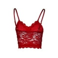 thumbnail image 2 of Sleeveless Lace Crochet Women Slim Spaghetti Strap Sexy V-neck Lace Tank Tops, 2 of 4