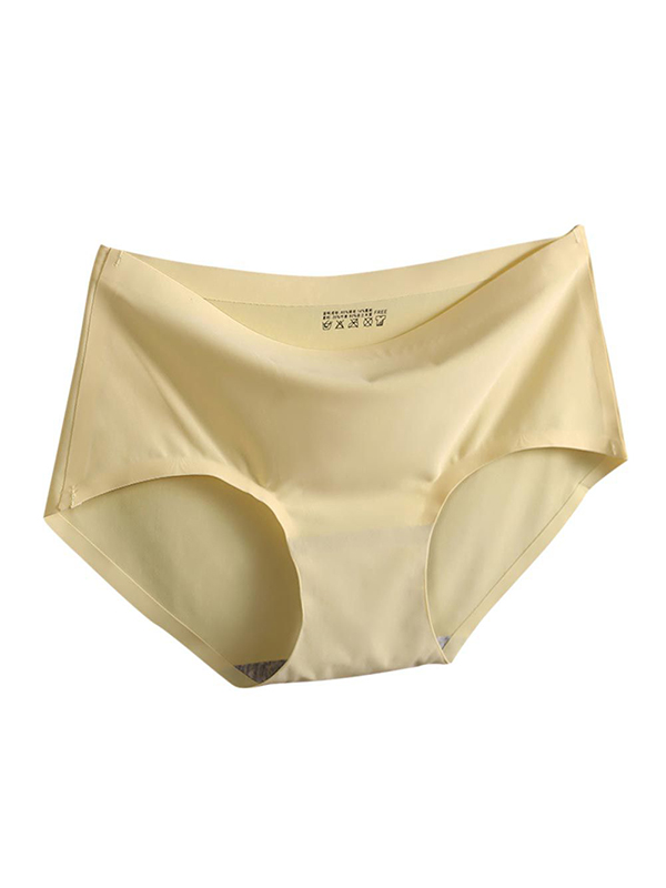 Women One Piece Seamless Cool Silk Panties Briefs Underwear