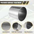 thumbnail image 4 of Unique Bargains Car Mandrel Exhaust Bend Elbow Pipe 304 Stainless Steel Concentric Reducer 2.5" OD to 3" OD, 4 of 6