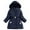 Navy, variant on Qingpeng Toddler Girls Boys Warm Winter Coats Kids Hooded Cotton Lightweight Jacket Thick Warm Waterproof Windproof Jackets