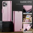 thumbnail image 3 of YEYKX for iPhone 14 Pro Funda para Teléfono Funda para Teléfono con Billetera Magnética de 6,1 Pulgadas Funda Protectora de Cuero con Función de Tarjetero Funda con Tapa a Prueba de Golpes, Oro Rosa, 3 of 10