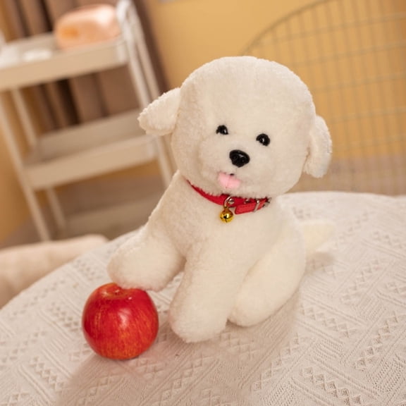 Bichon Frise Soft Stuffed Plush Toys Cute Bichon Dog Plushies Dolls for Home Pet Puppy Ornaments Gifts