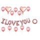 thumbnail image 1 of Matsuzay Globo con letras de amor, confesión del Día de San Valentín, globo con corazón de amor, monograma de película de aluminio, decoración para Kits de decoración para fiestas rosa dorado Matsuzay HA8818-05B, 1 of 1