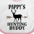thumbnail image 4 of Inktastic Pappys Hunting Buddy Bow Hunter Boys or Girls Baby Bib, 4 of 4