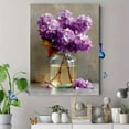 thumbnail image 4 of Glass Vase Lilac Bloom Canvas Wall Art, Soft Beige Background Floral Print, Timeless Home Wall Decor, 4 of 8