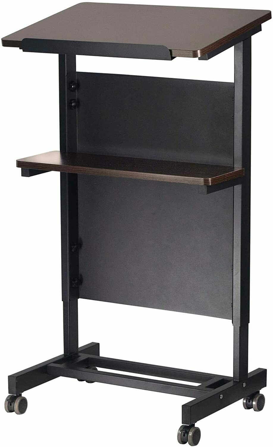 Rolling Podium for Teachers Height Adjustable Lectern Podium