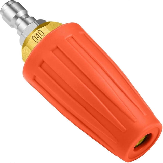 Turbo Nozzle 4000 PSI Max Rotating Nozzle with 1/4 Inch Connect Pres