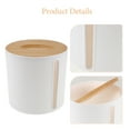 thumbnail image 4 of Sensethe Roll Paper Holder Countertop Lidded Toilet Paper Box Roll Paper Dispenser, 4 of 6