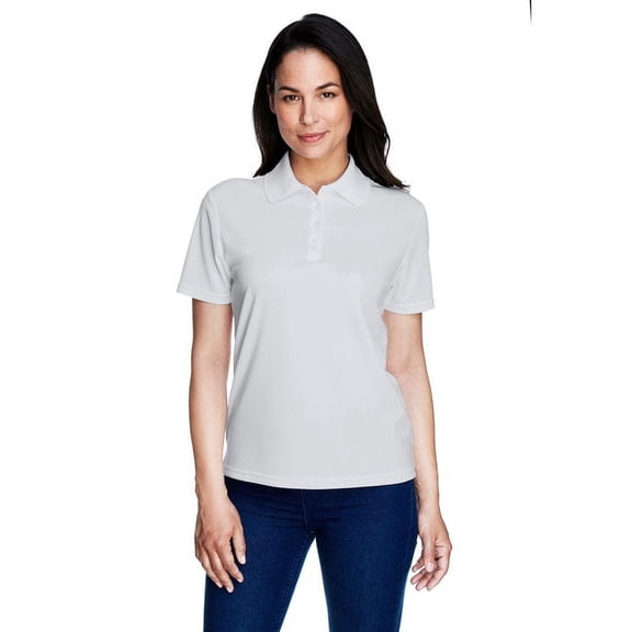 CORE365 78181 Women's Origin Performance Piqué Polo-Platinum-L