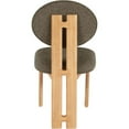 thumbnail image 3 of Pemberly Row 17" Fabric & Wood Dining Chair in Olive Green (Set of 2), 3 of 9