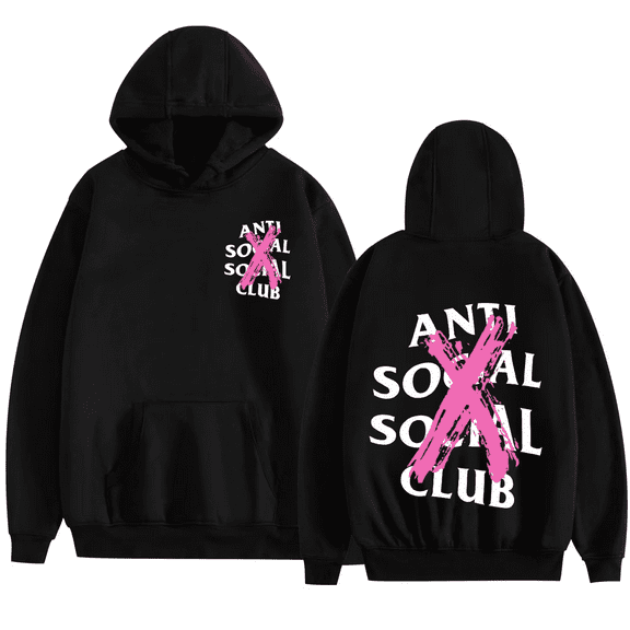 FGRSGHACVN Anti Social Social Club hooded sweatshirt ASSC American trend high street pullover sweatshirt letter clothing unisex