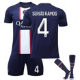 thumbnail image 1 of 2023-2024 Conjunto de camiseta de fútbol local Kit de entrenamiento de fútbol para adultos y niños-22-23 Sergio Ramos 4 adultos M (170-175 CM) Teléfono móvil Teléfono móvil Accesorios para teléfonos móviles, 1 of 2
