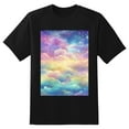 thumbnail image 2 of Plus Size Shirt for Women Black Tops for Women Short Sleeves Shirt for Women Dreamy Sky2 T Shirt Crewneck Shirt for Women XS, 2 of 5