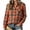 67# Ginger, variant on Flannel Shirts Womens Long Sleeve Button Down Casual Fall Plaid Top Mint Green 2XL