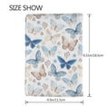 thumbnail image 3 of Rateoe Butterfly Pattern Passport Holder Wallet Leather Mulit-purpose Travel Wallet Credit Cards Case ,Passport Cover for Women Men-6.5 in, 3 of 5