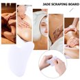 thumbnail image 2 of Natural Jade Stone Guasha Board Body Antistress Scraping SPA Therapy Massager, 2 of 7