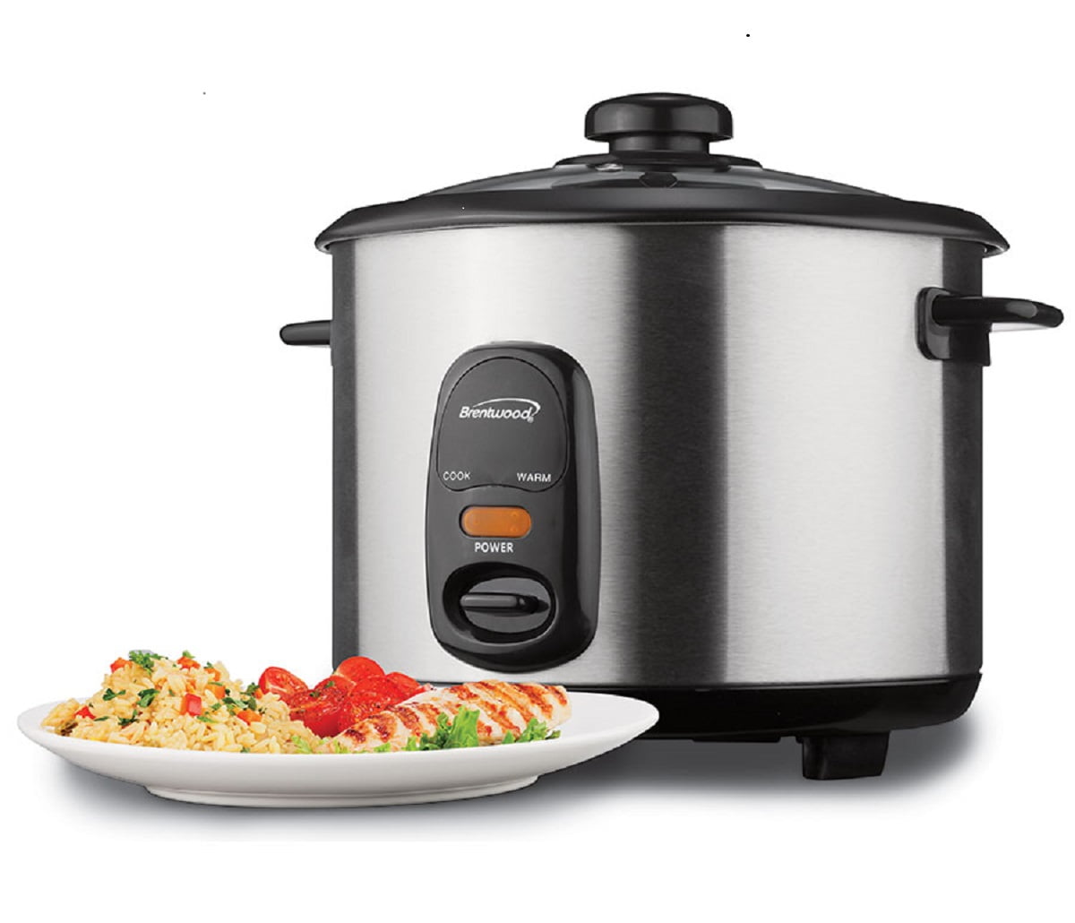 Brentwood TS20 10Cup Uncooked/20Cup Cooked Rice Cooker, Stainless