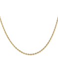thumbnail image 3 of 14K Yellow Gold 2mm Diamond Cut Quadruple Rope Chain Female Adult Necklace 20", 3 of 5