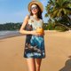 thumbnail image 3 of Fotbe Iceberg Bald Eagle Vestido de Verano sin Mangas para Mujer – Vestido Midi Línea A, Estilo Camiseta Floral, Vestido Playero Casual y Fluido, 3 of 7