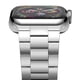 thumbnail image 1 of Correa de reloj de cadena de metal de acero inoxidable CHAO compatible con Apple Watch Series 8 7 6 5 4 3 2 1 SE plateada 41 mm 40 mm 38 mm, 1 of 5