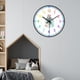 thumbnail image 2 of Reloj de pared moderno analógico, reloj de aprendizaje, hora, colorido, cuarzo, silencioso, fácil de leer Forma de elefante, 2 of 8