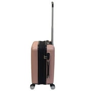 K-Cliffs 3pc Travel Luggage Set Hardside Suitcase Lightweight 3 ABS Spinner Zippers Rose Gold