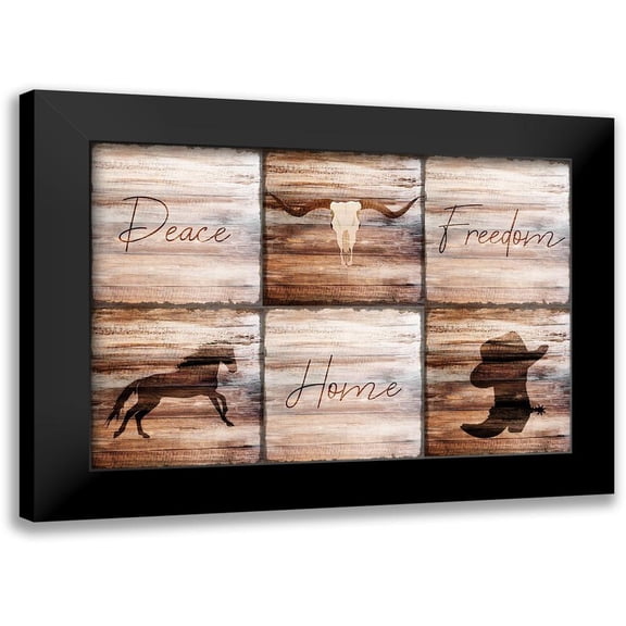 Kimberly, Allen 14x11 Black Modern Framed Museum Art Print Titled - Peace Home Freedom