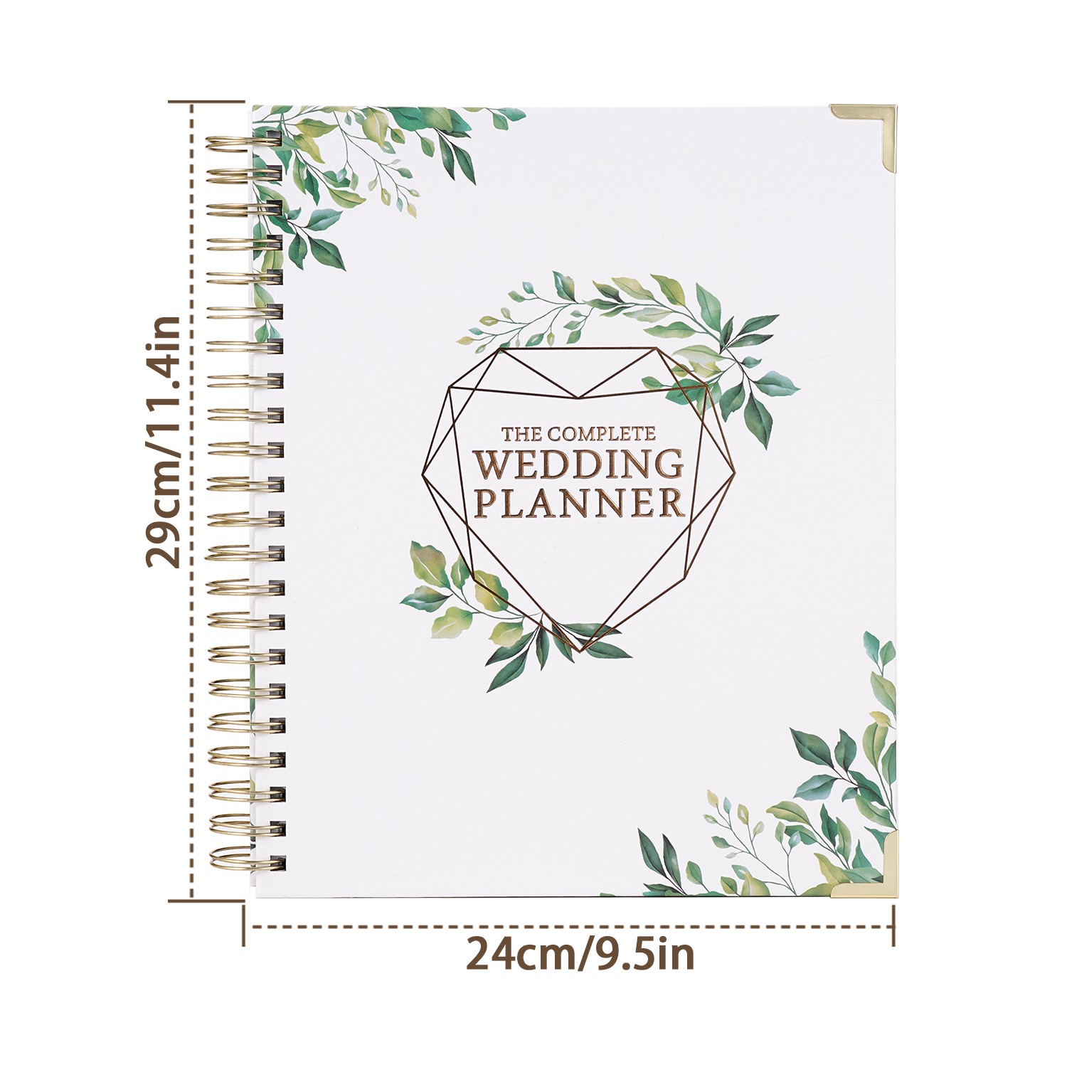 TJT Wedding Planner Book and Organizer, 188 Pages Wedding Planner Book, Bridal Planning Binder with Countdown Calendar, Bride Gifts