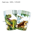 thumbnail image 3 of Decoraciones de fiesta temáticas de dinosaurios de Jurassic World, vajilla desechable, plato, mantel, globos, suministros de fiesta de cumpleaños para niños, 3 of 4