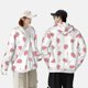 thumbnail image 4 of Fotbe Hand Drawn Strawberry Chaqueta con Protección Solar UPF 50+ para Hombre y Mujer, Camisa con Capucha y Bolsillos-Small, 4 of 7