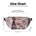 thumbnail image 3 of Naloa Cute Santa Print Running Belts for Men Women,Running Fanny Pack with 2-Zipper Pockets,Waterproof Waist Pack for Travel Hiking Running Outdoor Sports, 3 of 8
