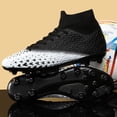 thumbnail image 2 of Zapatos de fútbol para hombre, botas de fútbol FG para adultos, tacos para entrenamiento de hierba, Partido de césped, Futsal profesional para exteriores, niños, niñas, estudiantes, nuevo, 2 of 5