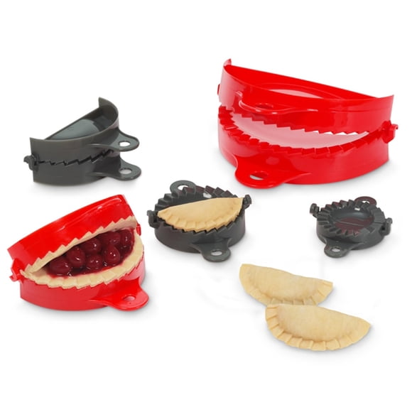 Set de prensas para masa Starfrit Gourmet con diseño de borde ondulado, 5 tamaños