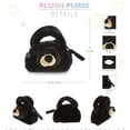 thumbnail image 3 of DolliBu Black Bear Plush Handbag - Super Soft Plush Stuffed Animal Purse for Children's Accessories, Kids Hand Bag Toy Purse, Pretend Play, Fluffy Dress Up Toy Purses For Girls & Boys, 3 of 8