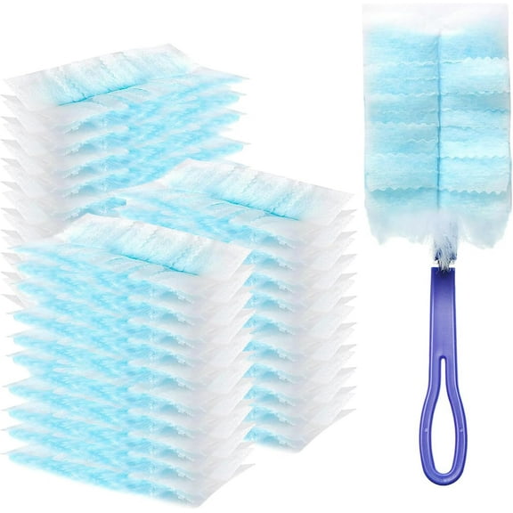 50 Count Duster Refills Compatible with Dusters, Multi-Surface Heavy Duty Duster Refills Only with 1 Handle, Microfiber Dusters for Cleaning