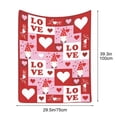 thumbnail image 3 of Manta de franela suave, cálida y romántica para el Día de San Valentín, ideal para decorar sofás cama, regalos navideños, artículos esenciales para dormitorios, regalos de cumpleaños para mujeres, man, 3 of 6