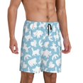 thumbnail image 2 of Fuzoiu Cute Animals Print Pajama Shorts for Men, Men's Pajama Bottoms,Mens Lounge Sleepwear,Pajama Pants with Pocket-X-Large, 2 of 6