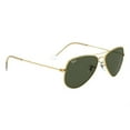 thumbnail image 4 of Ray-Ban Aviator Small Metal Frame Green Lens Unisex Sunglasses RB3044, 4 of 5