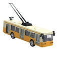 thumbnail image 2 of Modelo de tranvía clásico Vehículos de juguete Escala 1:90 Decoración de metal Regalo para entusiastas de los automóviles con Amarillo, 2 of 9