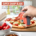 thumbnail image 3 of Chef Pomodoro Pizza Cutter Wheel with Protective Cover Blade Guard, Easy to Clean, 4-Inch Super Sharp Slicer, Stainless Steel Kitchen Gadget, Pizza Making Accessories (Orange), 3 of 6