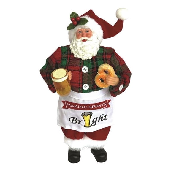 Santas Workshop 5657 12 in. Making Spirits Bright Santa