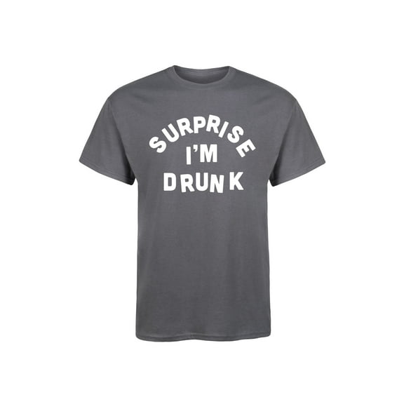 Instant Message - Surprise I'm Drunk - Men's Short Sleeve Graphic T-Shirt