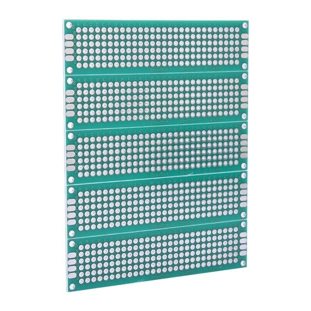 PCB, 10 piezas 2x8 cm Placa de pruebas PCB de doble cara de doble cara Respuesta rápida