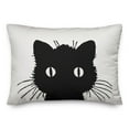 thumbnail image 2 of Creative Products Vintage Black Cat 14x20 Spun Poly Pillow, 2 of 3