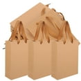 thumbnail image 4 of Raindrops Kraft Paper Flower Wrapping Bags Yellow Paper 10Pcs, 4 of 8