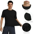 thumbnail image 6 of Men’s UPF 50+ Sun Protection Short Sleeve Shirt Moisture Wicking Tee Running Hiking Outdoor Activities Lightweight Breathable, 6 of 6