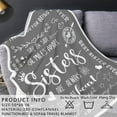 thumbnail image 5 of Sister Gifts, Gifts for Mothers Day, Sisters Gifts from Sister, Blanket, Gifts for Sister, Sister Birthday Gifts from Sister, Big Sister Gift, Throw Blanket, 50" X 60" (Grey), 5 of 6