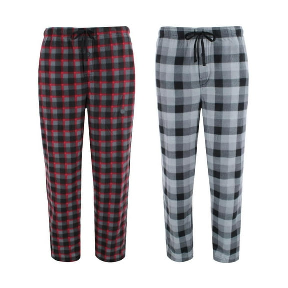 Fruit of the Loom  Big &Tall 2 Pack Flannel Pajama Pants (Men)