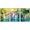 WHITE, variant on wall26 Framed Canvas Print Wall Art Set Vibrant Lake Forest Waterfall Rapids Nature Wilderness Photography Realism Decorative Landscape Colorful for Living Room, Bedroom, Office - 16"x24"x3